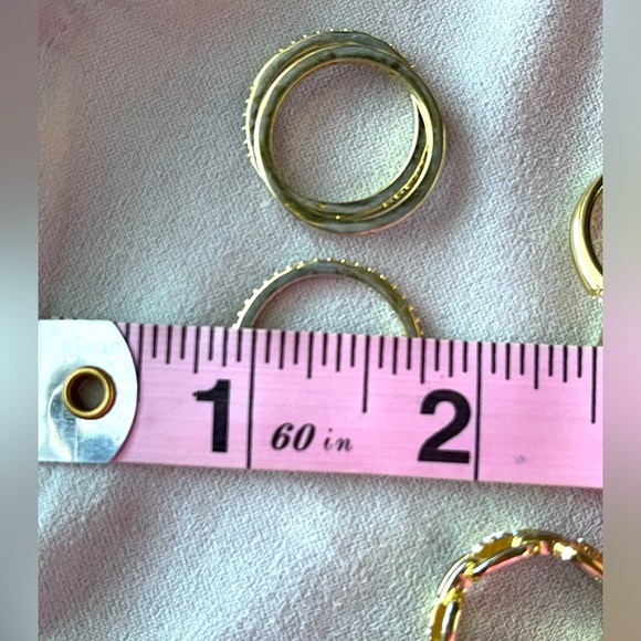 Set Of 6 Gold Plated Rings - Picture 9 of 12